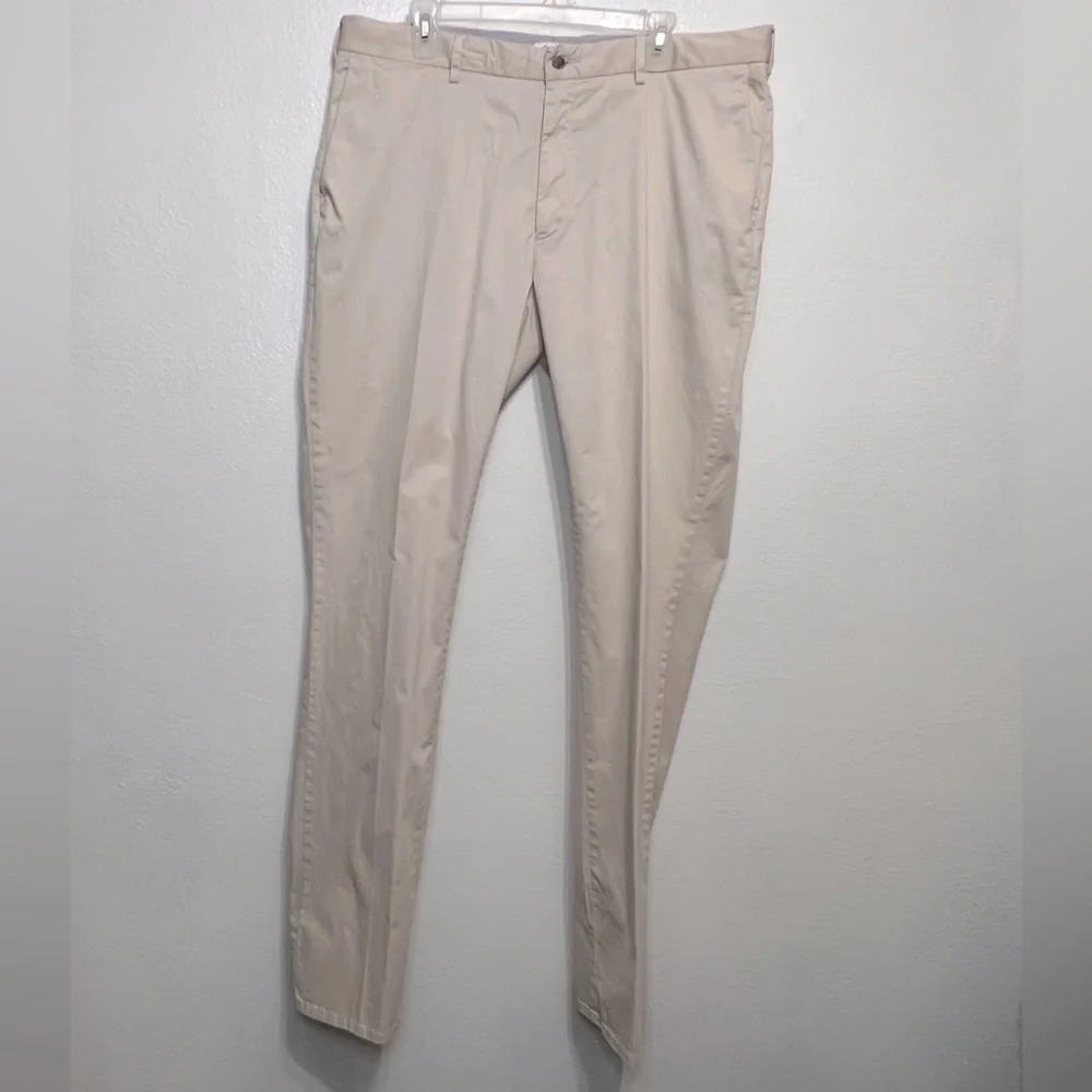 Peter Millar Silk Blend Men’s Trouser Straight Leg Pants‎ Size 38 Light Khaki